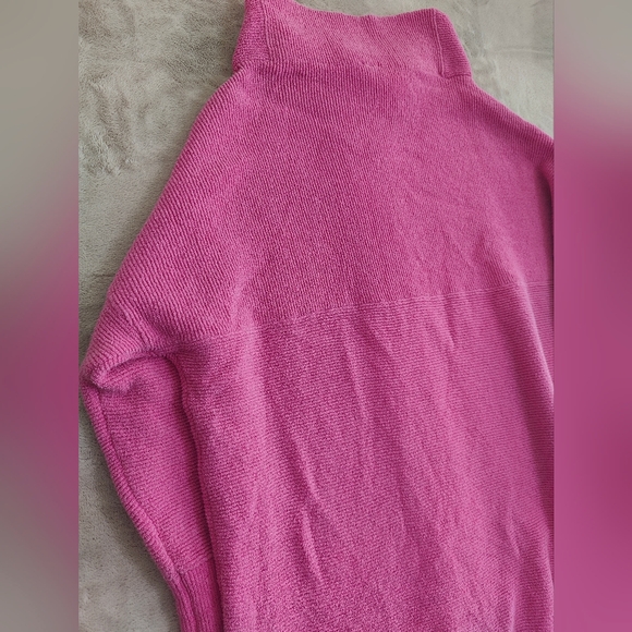 Free People Ottoman Slouchy Oversized Pink Tunic Sweater Size Medium - Picture 7 of 8